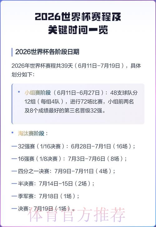 2026世界杯赛程实时更新完整安排怎么查